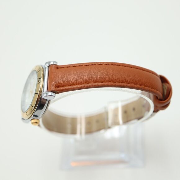Carriage by Timex Classic Dress Watch 30mm Non Indiglo Two Tone Brown Leather - Picture 10 of 14